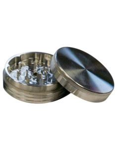 Grinder Argento Lucido 40mm, 2 Parti