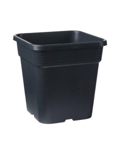 Vaso Quadrato Nero Resistente 11L