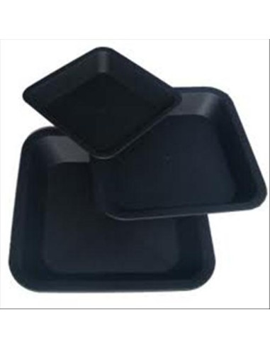 Sottovaso Quadrato Plastica 14 cm per Vaso 2.5L