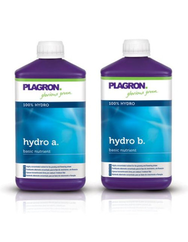 PLAGRON HYDRO A+B 2X - Fertilizzante 1L
