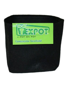 TEXPOT - Vaso in Tessuto Nero 10L