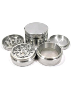 Grinder Argento Lucido 50mm - 4 Parti