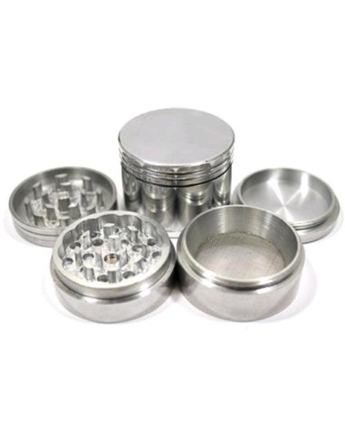 Grinder Argento Lucido 50mm - 4 Parti
