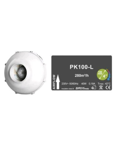 Prima Klima Estrattore PK100-L - 100mm, 280 m³/h