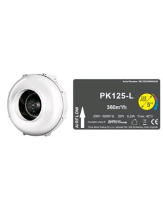 Prima Klima PK125-L Estrattore 360m³/h