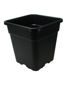 Vaso Quadrato Nero 23x23x24 cm - 9 Litri