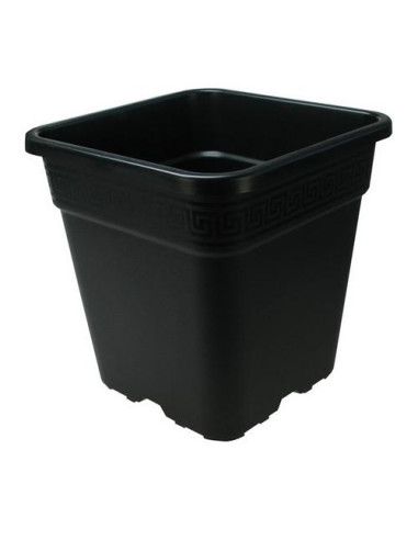 Vaso Quadrato Nero 23x23x24 cm - 9 Litri