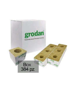 GRODAN Cubetti Lana di Roccia 7.5cm - 384 Pezzi