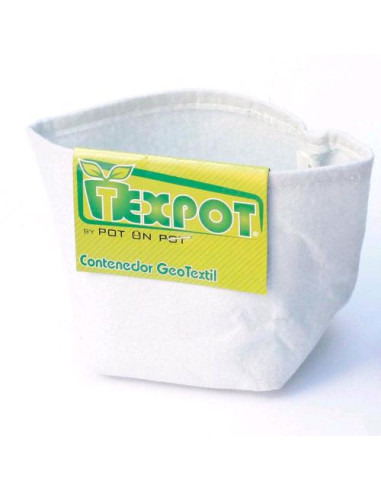 TEXPOT Vaso in Tessuto Bianco 10L