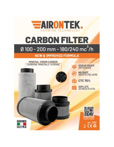 Filtro Odori Airontek Ø100 - Made in Italy