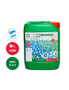BIONOVA Veganics Grow 5L - Fertilizzante Vegano