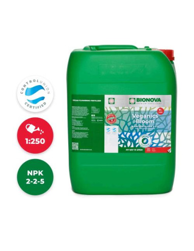 BIONOVA Veganics Bloom 20L - Fertilizzante Vegano