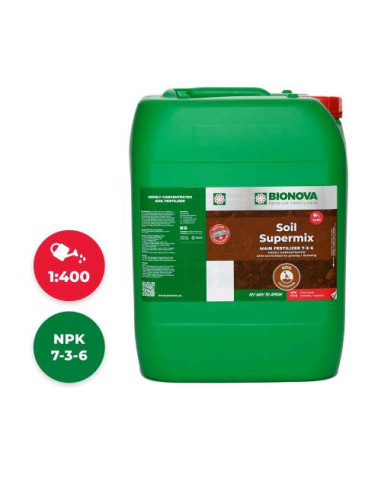 BIONOVA Soil Supermix 20L - Fertilizzante Completo