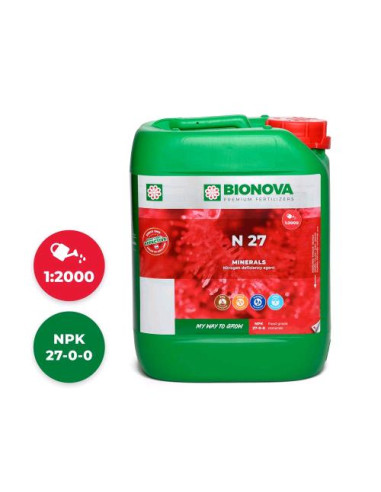 BIONOVA - N 27 Azoto 27% 5L Fertilizzante