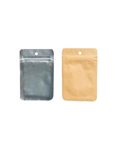 QNUBU ZIP BAGS Doypack Kraft 7,5x11cm - 50PZ
