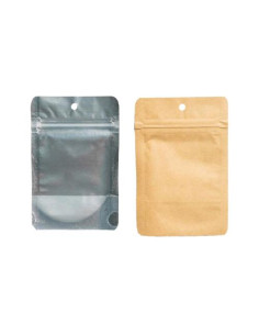 QNUBU Zip Bags Doypack Kraft 10x16,5cm - 50PZ