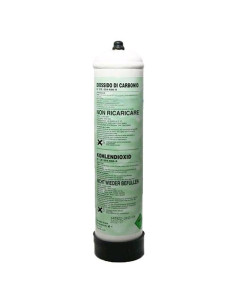 Bombola CO2 Usa e Getta 0,5 Kg - Passo 10X1