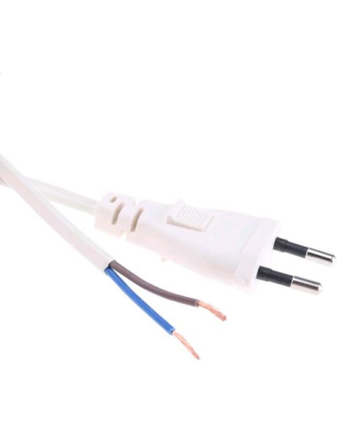 Cavo Bipolare 2x1 Bianco 10A 260cm
