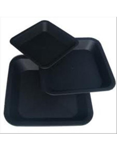 Sottovaso Quadrato in Plastica 23cm