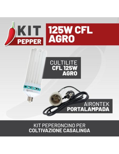 Kit Pepper 125W CFL Agro - Coltivazione Facile