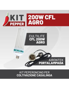 KIT PEPPER 200W CFL AGRO - Coltivazione Facile