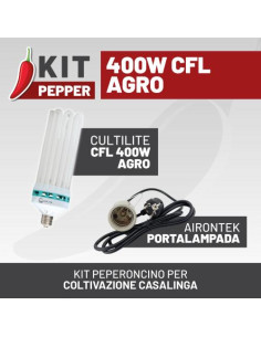 KIT PEPPER 400W CFL AGRO - Cultivazione Domestica