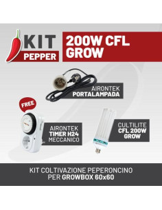 Kit Pepper 200W CFL Grow - Coltivazione Indoor