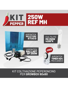 KIT PEPPER 250W REF MH - Coltivazione Indoor