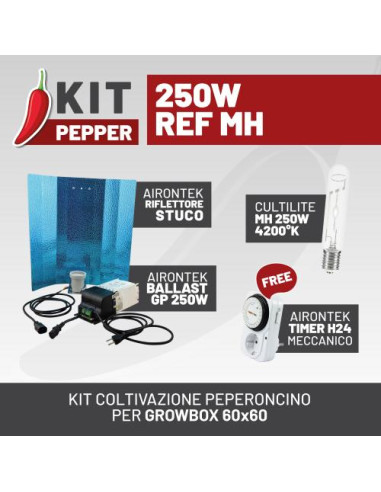 KIT PEPPER 250W REF MH - Coltivazione Indoor