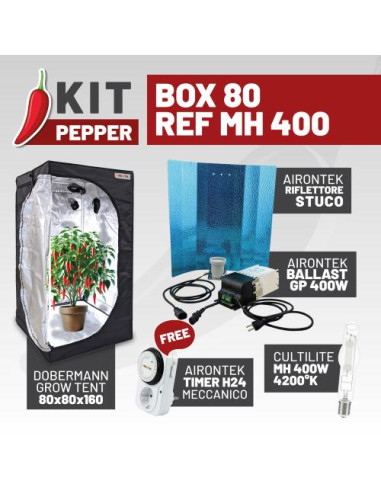 Kit Pepper Box 80 - Completo per Coltivazione Indoor