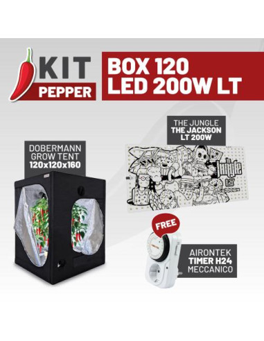 KIT PEPPER - LED LT 200 per Growbox 120x120