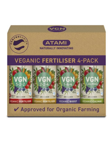 ATAMI VGN Fertilizzanti Vegani 4-Pack 250ML